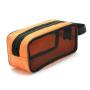 Fashion Orange Mesh Cosmetic Bag Portable Toiletries Handbag Cosmetic Storage Bag
