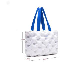 2024 New Soft Cotton Tote Bag Shock Absorbing Computer Large Capacity Casual One Shoulder Fitness Brand Designer Women Handbag