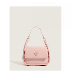 Simple Fashion Solid Color Saddle 2024 New French Niche Female Net Red With A Single Shoulder Crossbody Bag Bag