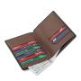 Wholesale Custom Leather Travel Passport Holder RFID Leather Bifold  Passport Holder