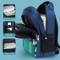 ZR934 Fashion Schoolbag Children Pupil Cartoon Oxford Primary Backpack Reflective Strip Safety Kids Bag Soft Waterproof Baby Bag