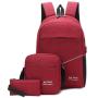 Three sets of men's bags factory wholesale business fashion trend backpack leisure schoolbag laptop bag shoulder bags