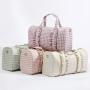 New Arrivals Personalised Best Gifts Women Travel Duffel Bag Gingham Custom Weekender bag Plaid Bridesmaid Bag