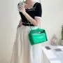 Summer new female fashion creativity woven handbag trend solid color shoulder cross-body bag personality retro small square bag