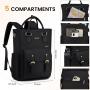 LOVEVOOK 14 15.6 17 Inch Student School Book Bags with USB Port Womens Fashion Casual Waterproof Laptop Backpack for Woman Girls