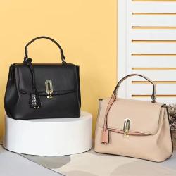 2024 Women's Fashionable Portable Handbag Simple One-shoulder Crossbody Bag Tote Bag Retro Solid Color Small Square Bag