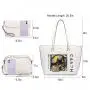 LOVEVOOK wholesale 2022 luxury 3pcs geometric handbags sets fashion tote shoulder bags for ladies purses and women handbags