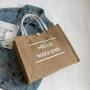 Senior Sense Large Capacity Canvas Class Handbag New Fashion All-In-One Linen Shoulder Tote Bag