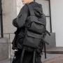 ZF103 Shoulder Bag Men College High School Students Schoolbag Travel Leisure Bag Female Oxford Cloth Waterproof Wear-resistant