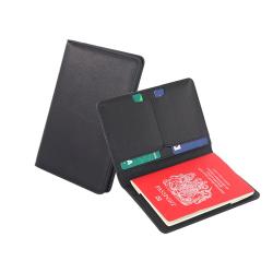 Factory direct leather travel passport holder wallet pu leather rfid slim passport cover