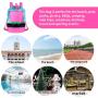 Gelory Custom Durable Adjustable Shoulder Strap Bag Beach Toys Large Mesh Polyester Drawstring Storage Bag for swimming gym toys