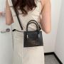 Women's Bag 2024 Summer New Trendy Small Square Bag Simple and Elegant Single Shoulder Crossbody Bag Ladies Handbag