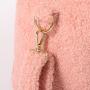 Keymay Personalized Chenille Patches Multi-color Large Capacity Sherpa Overnight Bag Weekend Travel Duffel Bag Women Duffle Bags
