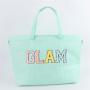 Keymay Custom Printed Logo Tote Bags Blank Shopping Beach Bag   Sports Gym Duffel Bag Womens Handbag