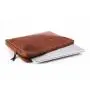 Custom computer bag 13 15 inch vegetable tanned leather laptop sleeve document holder