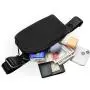 72H Delivery Unisex Everywhere Mini Crossbody Belt Bag Multifunction Nylon Travel Bum Hip Waist Bag with Keyhole