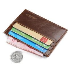 OEM242 Slim Men Wallet Mutil Cards Coin Purse Id Holder Leather Card Holder Custom LOGO Minimalist Wallet Card Holder