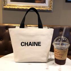 Gelory New Simple Canvas Tote Bag Fashion Portable Letter Canvas Tote Bag