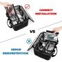 Insulated Drink Caddy Holder Take Out Beverages Carrier Tote Bag Outdoors Reusable 4 Cups Drink Carrier Bag