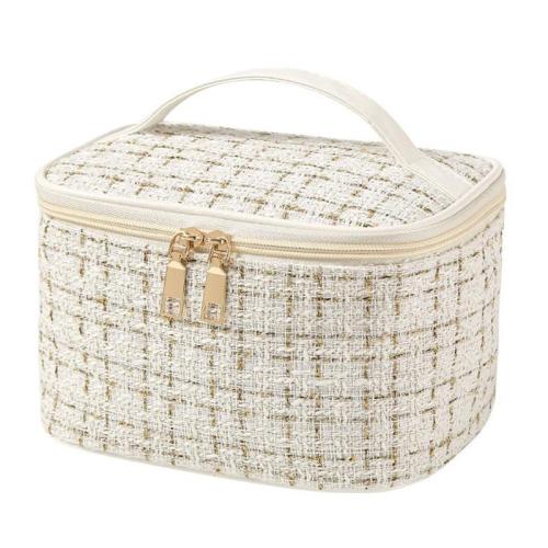 CY005 New Hot Small Perfume Handheld Zipper Cotton Makeup Bag Large Capacity Portable Travel Toiletries Storage Cosmetic Bag