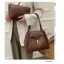 2021 New French Retro Fashion Single Shoulder Women's Bag Soft Leather Large Capacity Simple Portable Tote Bag Luxury Handbag