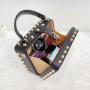 2024 custom factory square Rivet Popular Women Luxury Box Handbag Fashion Hand Bags Chain Shoulder Purses For Ladies