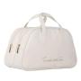 ZF175 New PU Cosmetic Bag Ladies Fashion Portable Travel Wash Handbag Waterproof Makeup Storage Bag Double Tier