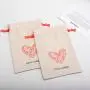 Reusable Eco Cotton Linen Drawstring Pouch Portable Cosmetic Caps Gift Dust Bags Valentine's Jewelry Packaging Bag