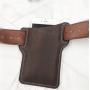 Belt Bags For Men Phone Pocket Retro Genuine Cowhide Mountaineering Bag Crazy Horse Leather Man Small Waist Pack