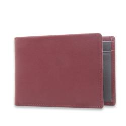 Custom Minimalist RFID Blocking Bifold Slim Genuine Leather Mens Wallet Manufacturer