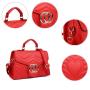 2024 new summer simple design ladies leather shoulder bag popular fashion engraved stripes crossbody bag