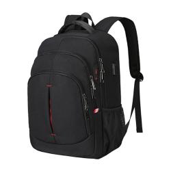 wholesales custom logo 17 inch business women men casual durable usb computer laptop backpacks bag for student