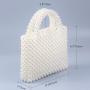 Custom design acrylic resin handmade large capacity tote bag Hot Selling fashion party wedding evening purse handbag pearl bags