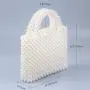 Custom design acrylic resin handmade large capacity tote bag Hot Selling fashion party wedding evening purse handbag pearl bags