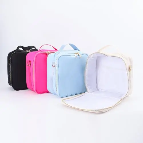 Keymay Popular Back to School Gift Adjustable Shoulder Strap Nylon Lunch Box Bag Soft Cooler Bag Insulated Lunch Bag for Kids