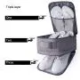 Gelory Travel Shoes Storage Bag Mesh Organizer Cubes For Shoes Storage Packing Organizer Bag