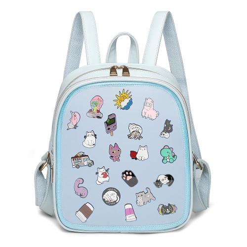 2020 Fashion DIY Clear PVC Window Pins Display Ita Bags Factory Custom Designer Ita Backpack for Women
