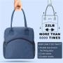 Gelory Reusable Cooler Tote Lunch Bag Easy Clean for Work Picnic Travel Keep Food Fresh Lunch Bag Box