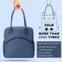 Gelory Reusable Cooler Tote Lunch Bag Easy Clean for Work Picnic Travel Keep Food Fresh Lunch Bag Box