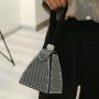 New Diamond Inlaid Dinner Bag Portable Fashion Personalized Triangle Small Bag