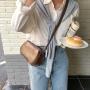 New korean style Fashion retro crossbody bag women shoulder Plain simple ladies hand bags handbags luxury messenger bags
