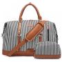 2022 Realer Canvas Women Overnight Bags Carryon Travel Duffel Tote handbags with Shoe Compartment weekend bags  Toiletry Bag