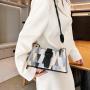 2024 New Popular Design PU Leather Bags Women Ladies Messenger Crossbody Bag with Western Style One Shoulder Small Square Bag