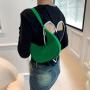 Solid color ladies hand bag 2024 trend Korean style summer new stone pattern armpit bag leisure shoulder bag for women handbag