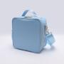 Keymay New NO MOQ 8 Colors Personalized Embroider Bag Back to School Girls Boys Food Nylon Picnic Bag Lunch Bag for Kids