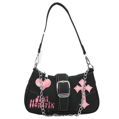 Hot Sale Dark Cross Design Women Underarm Bag Cool cross Style Handbag