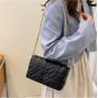 2024  Summer Women's Bag New Fashion Single Shoulder Crossbody Bag  Elegant Diamond Chain PU Bag For Ladies
