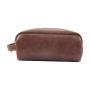 High capacity leather cosmetic travel bag makeup cosmetic pouch bag Travel Toiletry Bag