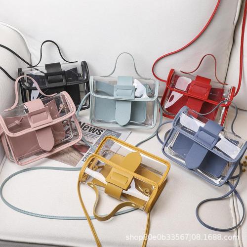 Ladies Transparent Jelly Bag ladies handbag women's bag factory wholesale Korean style female shoulder crossbody bags