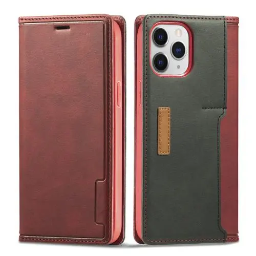 Custom leather flip phone case card holder phone back card holder leather mobile phone case